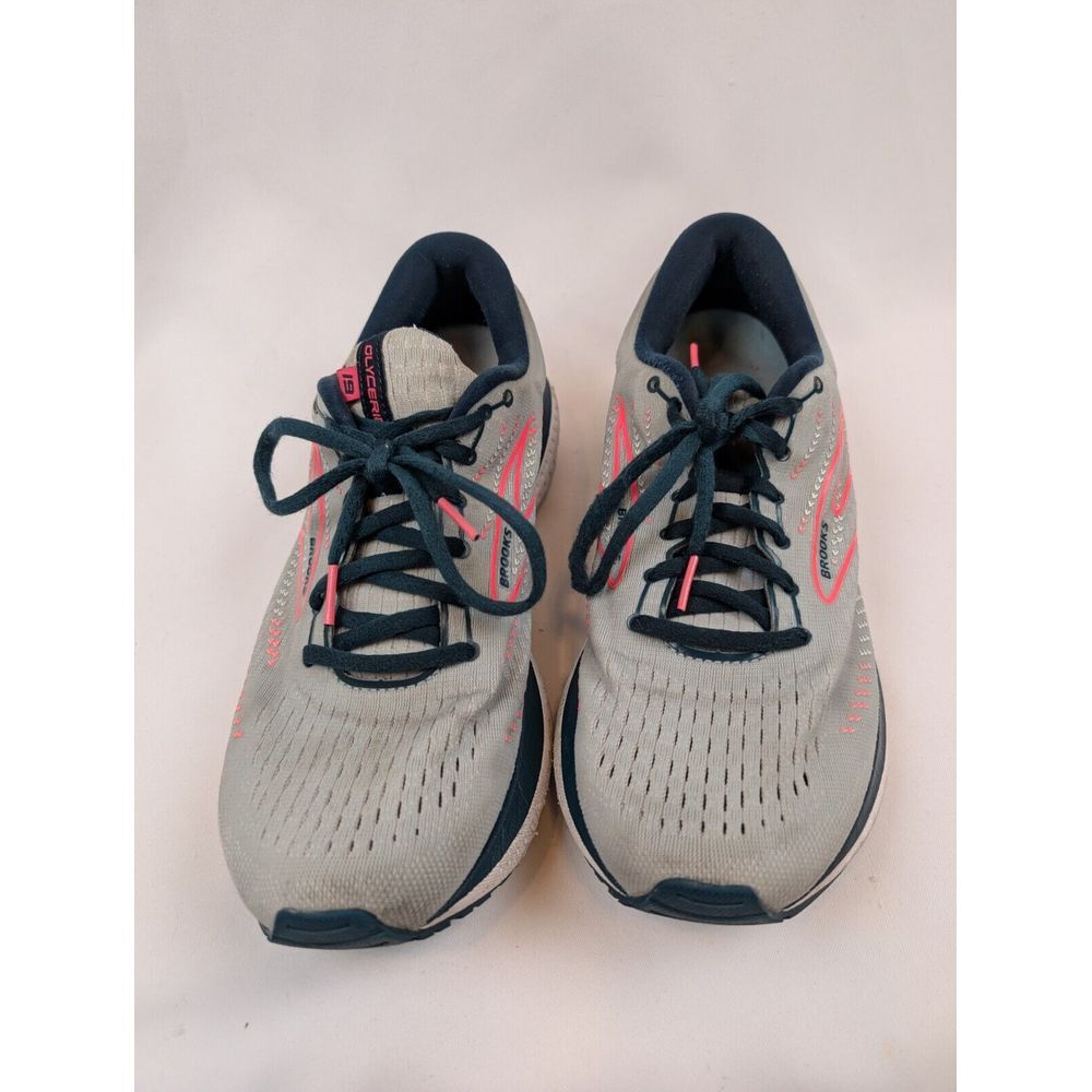 Brooks Glycerin 19 1203431B110 Women's 11.5B Running Sneakers Ice Flow Navy Pink